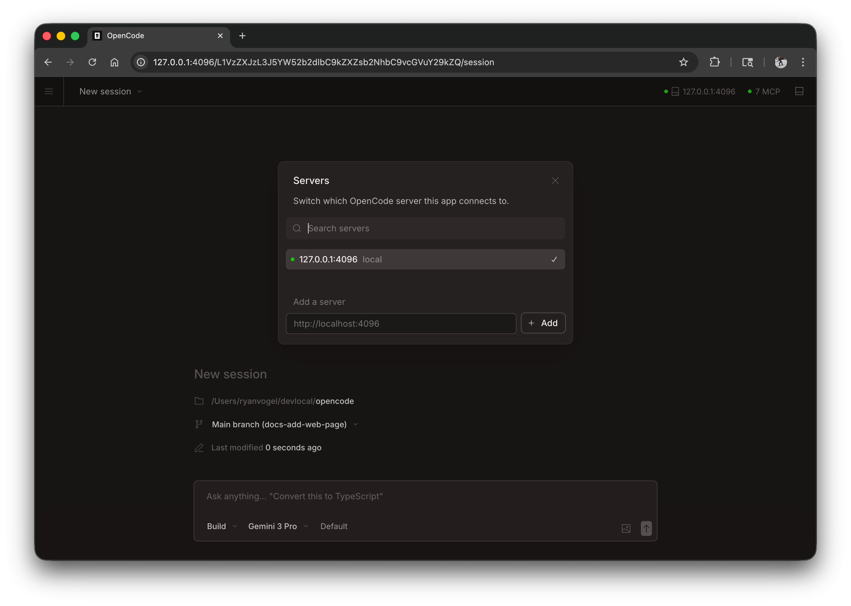 CodeTutor Web - See Servers